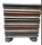 A late 19th century side table painted to look like a faux stacked book box — a whimsical, one-of-a-kind piece. Charming...