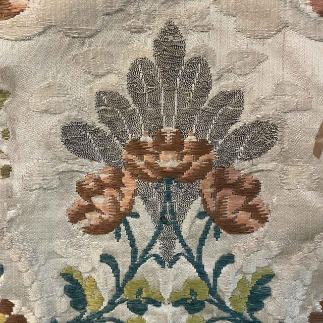 Antique Embroidered Round Tablecloth, 1700s For Sale - Image 6 of 10
