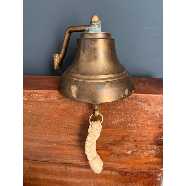 Traditional Vintage Brass Ship’s Bell For Sale - Image 3 of 8