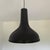 Vintage Industrial Style Black Painted Aluminium Pendant Lamp, 1970s For Sale - Image 10 of 10