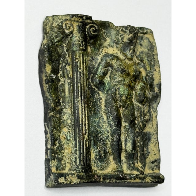Bronze Antique Historic Classical Mythology Roman Bronze Plaque Mount Depicting Hercules (Heracles) For Sale - Image 8 of 18