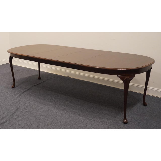 Traditional American Drew American Independence Collection Solid Cherry Traditional Style 104" Oval Dining Table 302-56 For Sale - Image 3 of 11