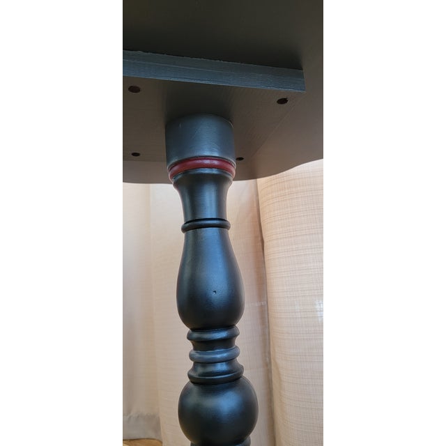 Black Early 1900 Reimagined Accent Table Occasional Table For Sale - Image 8 of 18