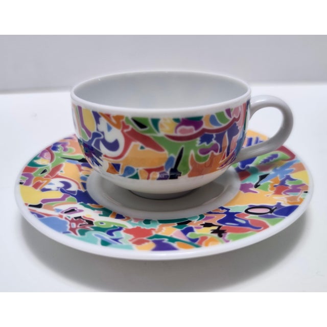 La Bella Tavola Breakfast Service attributed to Ettore Sottsass for Alessi, 1993, Set of 26 For Sale - Image 9 of 18