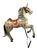Large Hand-Carved Wooden Carousel Horse, 1920s For Sale