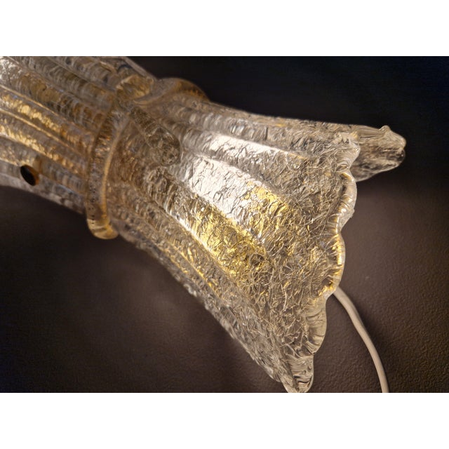 Vintage Granite Murano Glass Wall Sconce, 1980s For Sale - Image 9 of 13