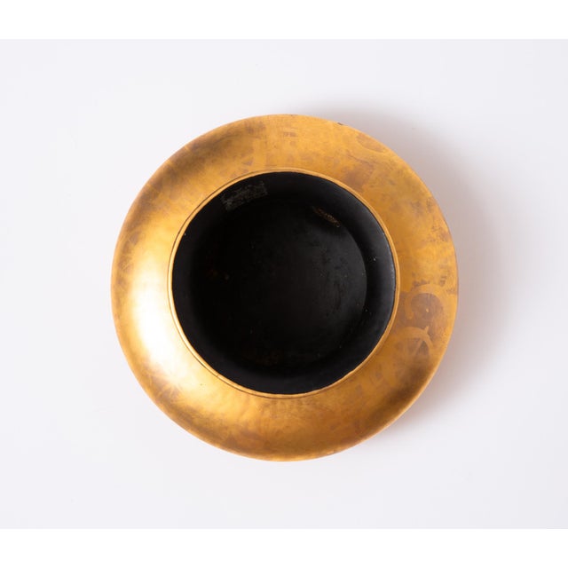 Mid-Century Modern Sascha Brastoff "More Gold" Footed Bowl For Sale - Image 3 of 6