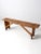 Farmhouse Vintage Primitive Wooden Bench For Sale - Image 3 of 11