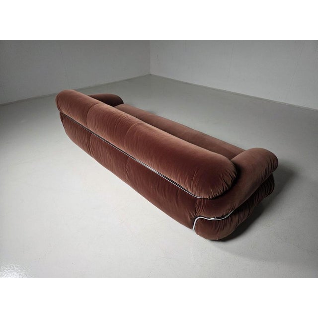 Sesann Sofa in Dusty Pink by Gianfranco Frattini for Cassina, 1970s For Sale - Image 3 of 12