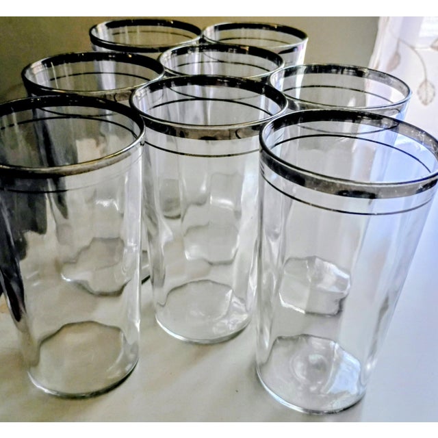 Mid-Century Modern Philco Radio Bar 1936 Vintage Glass Tumblers For Sale - Image 3 of 6