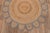 Grey Round Jute Scallop Rug - 9' X 9' For Sale - Image 4 of 9