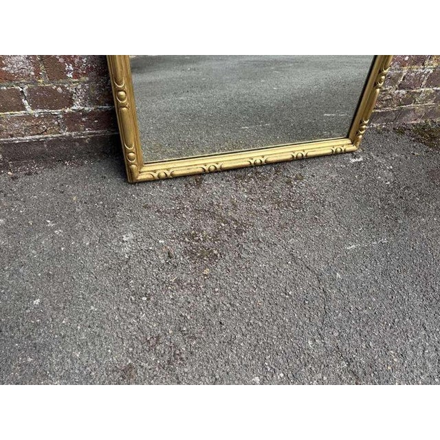 Antique English 19th Century Gilt Overmantle Mirror. For Sale - Image 4 of 7