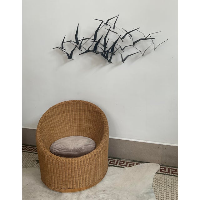 Cocoon 'Elephant Boot' Barrel Chair With Cushion, Style of Eerno Aarnio For Sale - Image 9 of 11