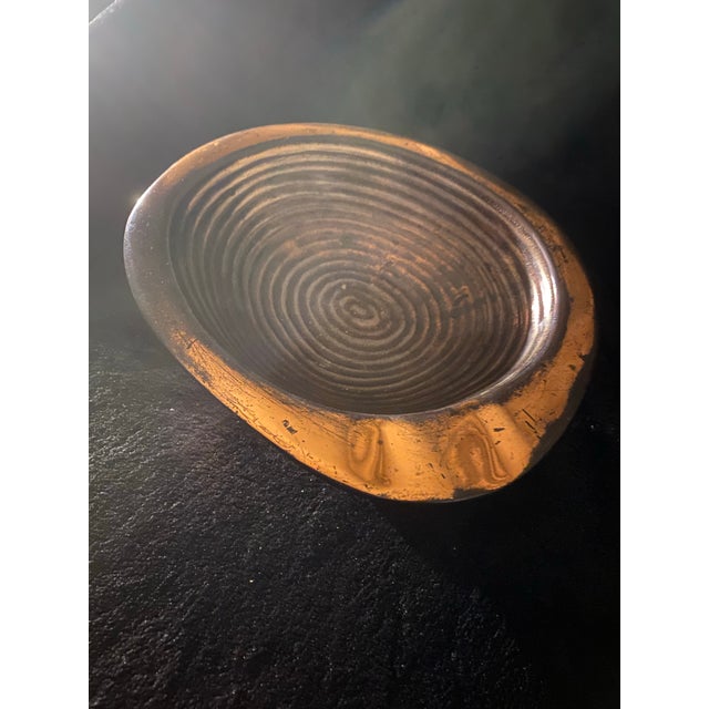 Ben Seibel Brass Ashtray / Ribbed Bowl for Jenfred-Ware Raymor, Usa, c.1950 For Sale - Image 9 of 9