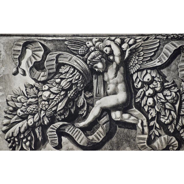 Traditional Ancient Roman Architectural Frieze: An 18th C. Piranesi Etching, 1778 For Sale - Image 3 of 9