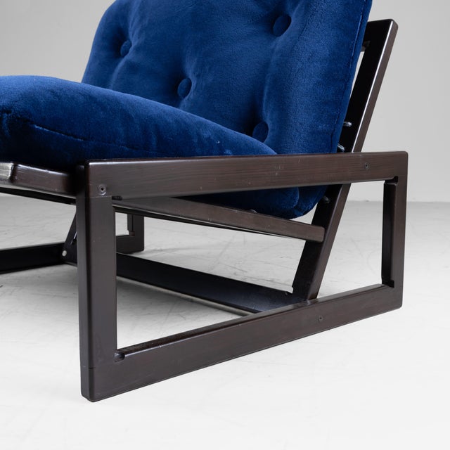 Blue Carlotta Lounge Chairs by Afra & Tobia Scarpa for Cassina, 1970s, Set of 2 For Sale - Image 8 of 14