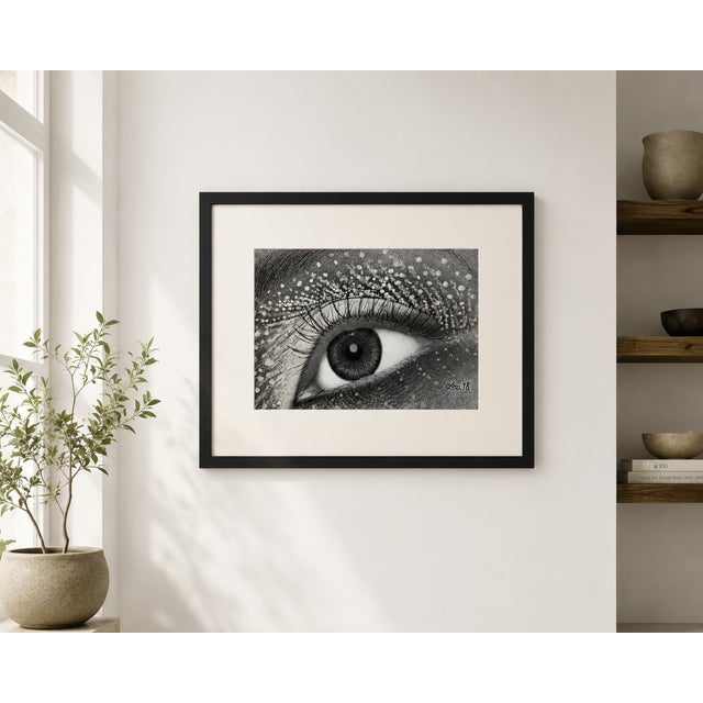 Photorealism Alien Impressions Photorealism Pen and Acrylic on Paper For Sale - Image 3 of 3