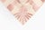 Tassel Embroidered Linen Pillow, Bisuqe and Petal Pink, 24 "x 24", Pair For Sale - Image 4 of 14