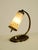 Brass Table Lamp with Glass Shade, 1940s For Sale - Image 12 of 18