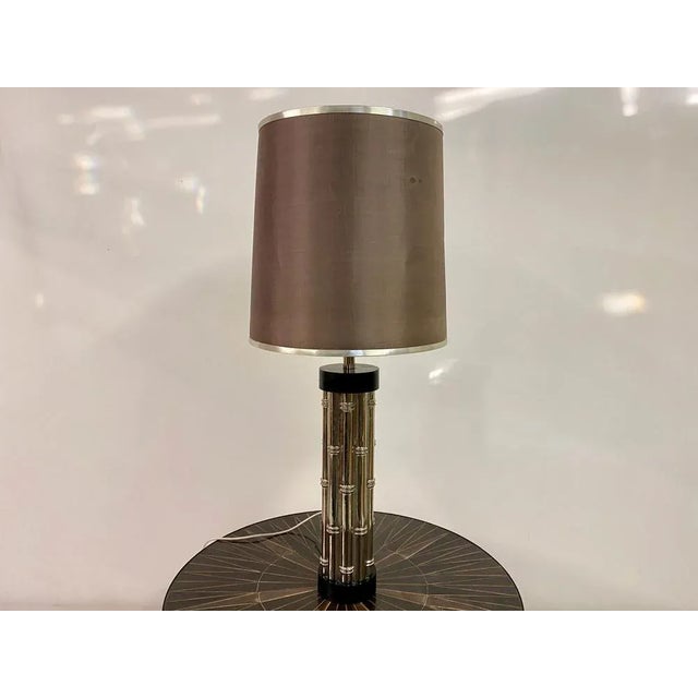 Faux Bamboo Table Lamp, 1970s For Sale - Image 9 of 11