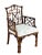 Antique George III Chinese Chippendale Armchair in Thibaut for Scalamandre For Sale - Image 6 of 8