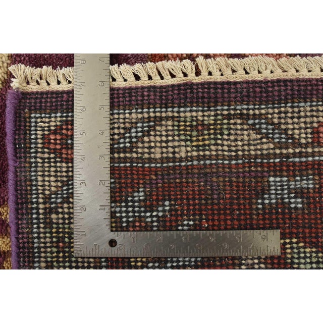 Oushak Rug 8'2'' X 9'7'' Purple Wool Traditional Hand-Knotted Oriental Carpet For Sale - Image 12 of 12
