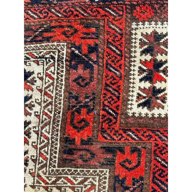 Turkmen Baluch Rug, 1930s For Sale - Image 14 of 18