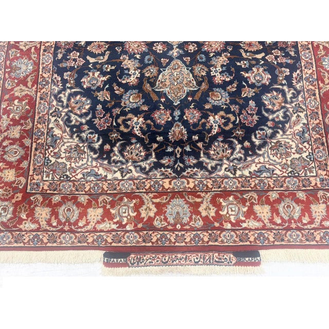 Pasargad DC Super Fine Hand Knotted Silk & Wool Rug For Sale In Washington DC - Image 6 of 18