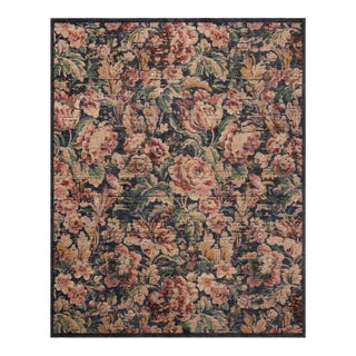 Loloi Winchester Midnight / Blush 8'-6" x 8'-6" Round Area Rug For Sale