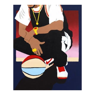 A Trophy My City - Contemporary Figurative Sports Art Drenched With Color Original Artwork by Danny Brown For Sale