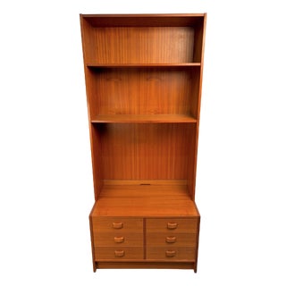 Vintage Danish Teak Bookcase by Domino Møbler For Sale