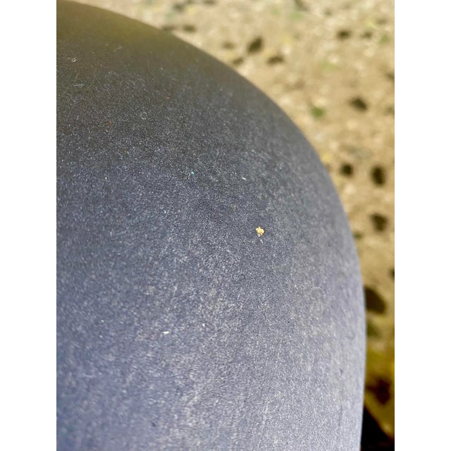 1960s John Follis Bowl Planter F Series in Charcoal Matte Finish For Sale - Image 5 of 8