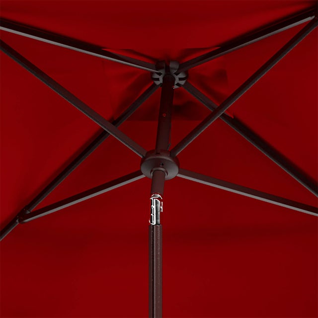 Contemporary Venice 7.5 Square Umbrella - Red For Sale - Image 3 of 3