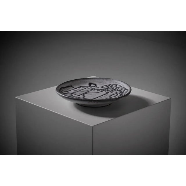 French Ceramic Bowl by Jacques Pouchain for Atelier Dieulefit, 1950s For Sale - Image 3 of 8