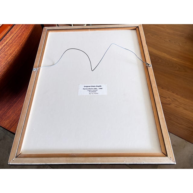 Marino Marini, Red Composition, 1980, Silkscreen, Framed For Sale - Image 4 of 10
