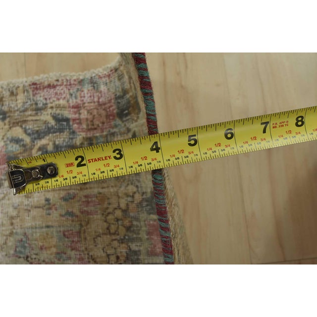Tabriz Rug 6’3” X 10′ Pink Wool Vintage Distressed Hand-Knotted Carpet For Sale - Image 13 of 15