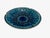 Mid-Century Modern Mid-Century Modern Freeman-McFarlin Peacock Blue Sunflower Ashtray - No. 692 For Sale - Image 3 of 5