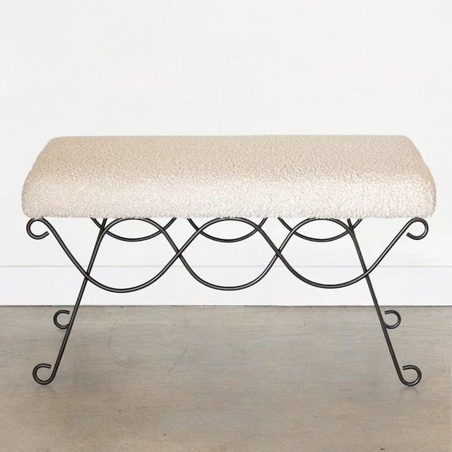Metal Panoplie Iron Double Loop Bench, Poodle For Sale - Image 7 of 8