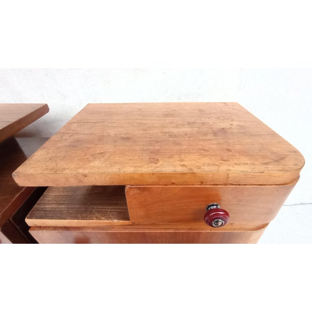Bedside Tables by Jindřich Halabala, 1940s, Set of 2 For Sale - Image 10 of 17