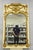 Antique French Louis XV Style Cream & Gold Gilt Drape & Ribbon Carved Large Trumeau Wall Mirror. Circa Early 20th Century....