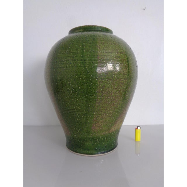 Large Glazed Studio Ceramic Vase, Italy, 1960s For Sale - Image 3 of 18