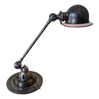 Jieldé Lamp 1 Arm 40cm Industrial Graphite Jean Louis Domecq 1950 by Jean-Louis Domecq for Jieldé For Sale