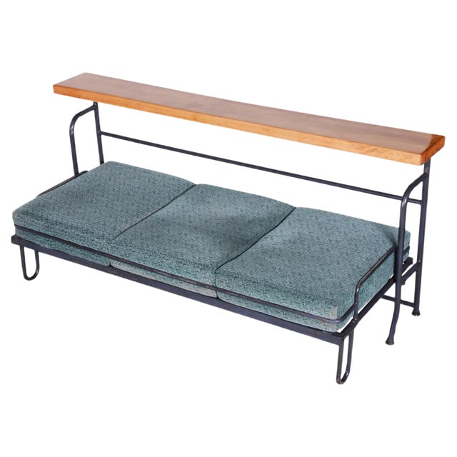 Blue Folding Sofa, 1930s For Sale