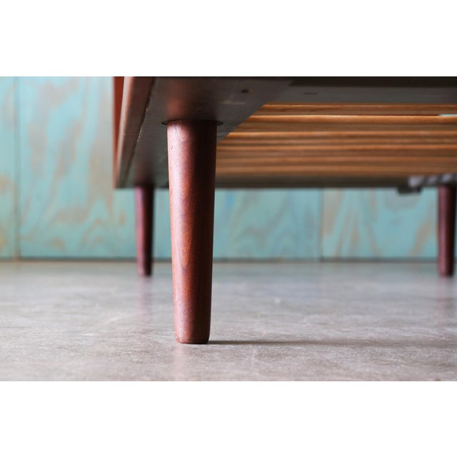 Brown 1960s Hans Wegner for Getama Teak King Bed (Two Twins) Mid Century Danish Modern For Sale - Image 8 of 15
