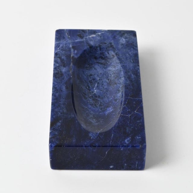 Vintage Blue Stone Jewellery Dish or Bowl, 1970s For Sale - Image 4 of 7