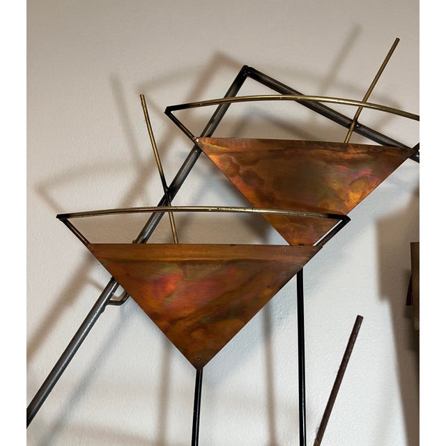 1970s “Manhattans and Martinis" - 30” Wall Sculpture Attributed to Jere Studios - Excellent Condition For Sale - Image 5 of 13
