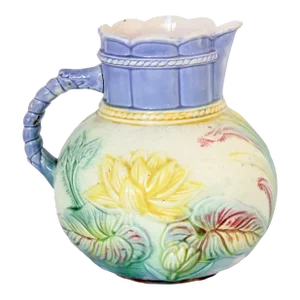 Antique English Majolica Pitcher