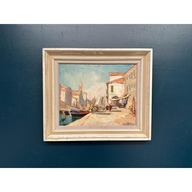 Knut Norman, Venice, 1950s, Oil on Panel, Framed For Sale - Image 18 of 18