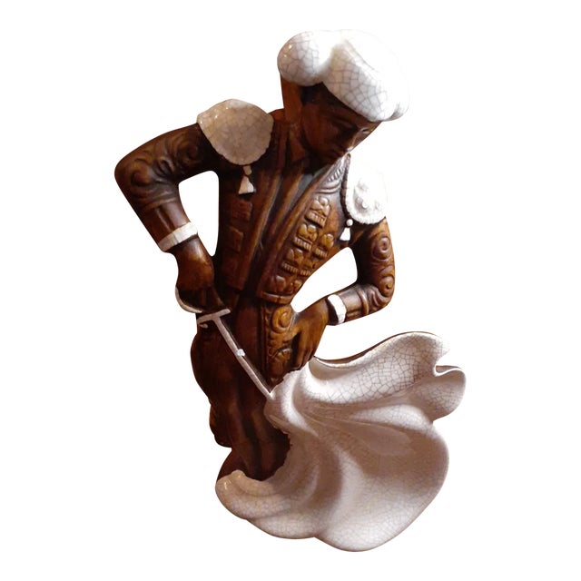 Mid-Century Modern Treasure Craft Ceramic Bullfighter Matador Figurine For Sale