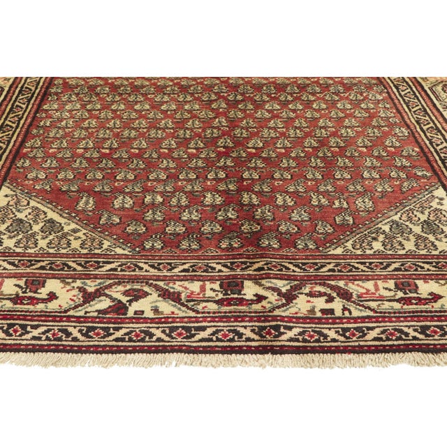 Vintage Persian Hamadan Rug - 05'02 x 06'08 For Sale - Image 4 of 10